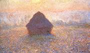 Claude Monet Grainstack,Sun in the Mist Spain oil painting artist